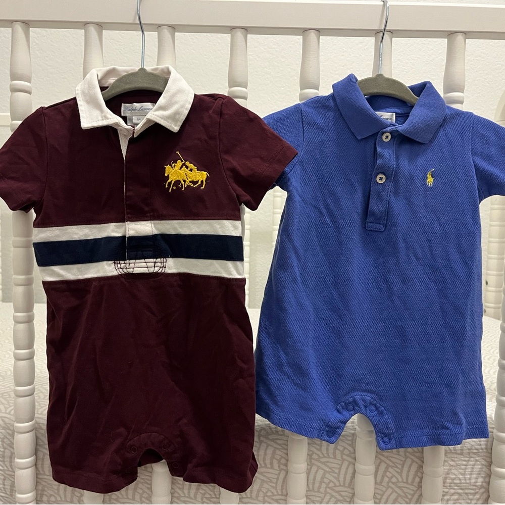 Lot of Ralph Lauren onesies 6M